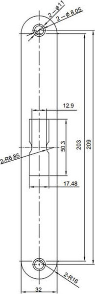 Изображение товара Ответная планка Apecs BP-2000-ZN (B2B)