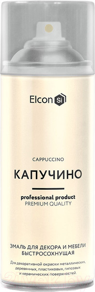 Изображение товара Эмаль Elcon Быстросохнущая для декора и мебели (520мл, капучино)