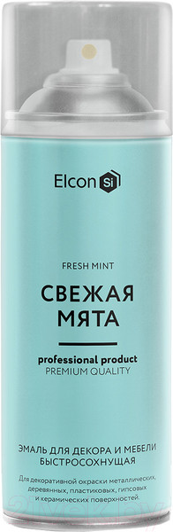 Изображение товара Эмаль Elcon Быстросохнущая для декора и мебели (520мл, свежая мята)