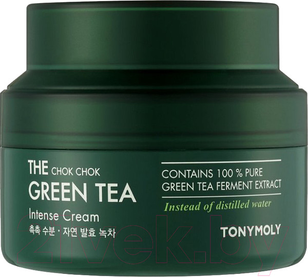 Изображение товара Крем для лица Tony Moly The Chok Chok Green Tea Intense Cream Увлажняющий (60мл)