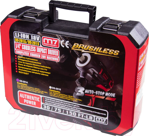Изображение товара Аккумуляторный шуруповерт M7 DS-201A