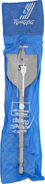 Изображение товара Сверло Tundra Перовое шестигранный хвостовик по дереву 35x152мм / 1032503