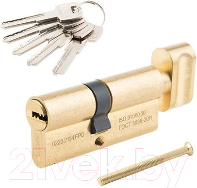 Изображение товара Цилиндровый механизм замка Apecs SM-80(30/50C)-C-G