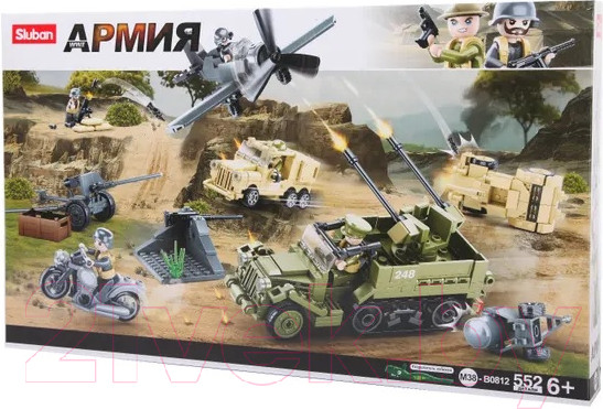 Изображение товара Конструктор Sluban Армия / M38-B0812 (552эл)