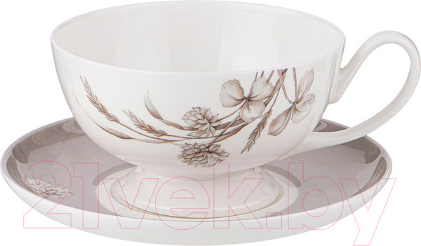 Изображение товара Чашка с блюдцем Lefard White flower / 415-2241