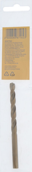 Изображение товара Сверло Tundra HSS-Co цилиндрический хвостовик по металлу 6x95мм / 4087162