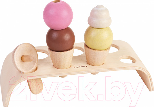 Изображение товара Набор игрушечных продуктов Plan Toys Мороженое / 3486