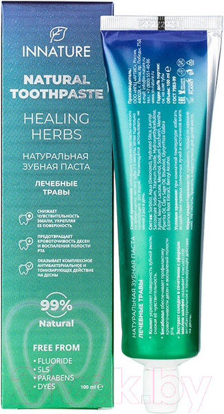 Изображение товара Зубная паста Innature Healing Herbs Для чувствительной эмали зубов (100мл)
