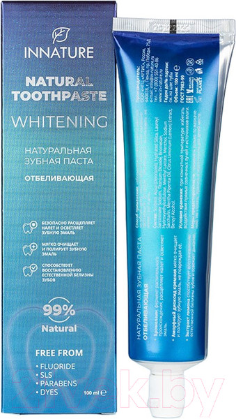 Изображение товара Зубная паста Innature Whitening Восстановление естественной белизны зубов (100мл)