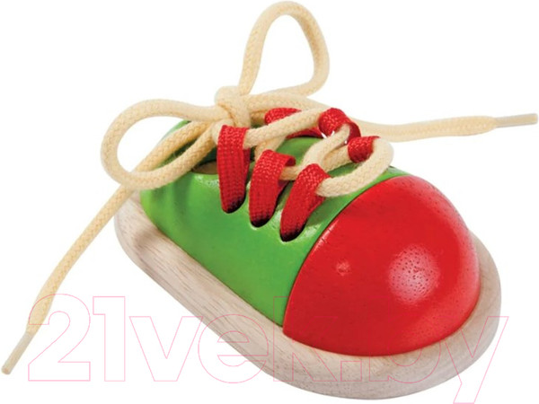 Изображение товара Развивающий игровой набор Plan Toys Шнуровка Башмачок / 5319