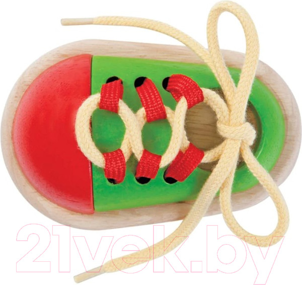 Изображение товара Развивающий игровой набор Plan Toys Шнуровка Башмачок / 5319