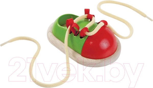 Изображение товара Развивающий игровой набор Plan Toys Шнуровка Башмачок / 5319