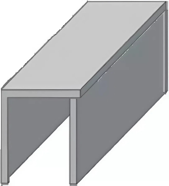 Изображение товара Направляющая для раздвижных дверей No Brand INM 2 Нижняя П-образная (2м)