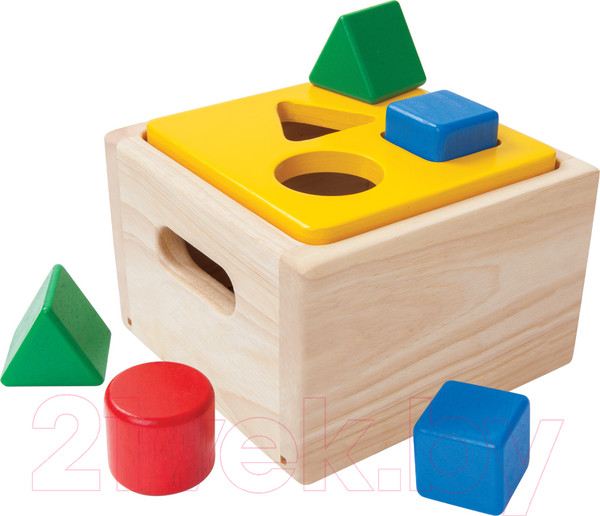 Изображение товара Сортер Plan Toys Блок для сортировки фигур / 9430