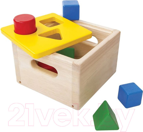 Изображение товара Сортер Plan Toys Блок для сортировки фигур / 9430