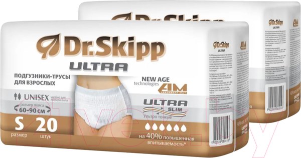 Изображение товара Трусы впитывающие для взрослых Dr.Skipp Ultra S (40шт)