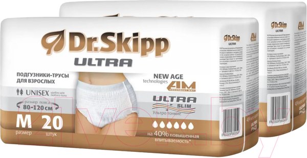 Изображение товара Трусы впитывающие для взрослых Dr.Skipp Ultra M (40шт)