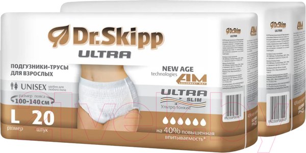Изображение товара Трусы впитывающие для взрослых Dr.Skipp Ultra L  (40шт)