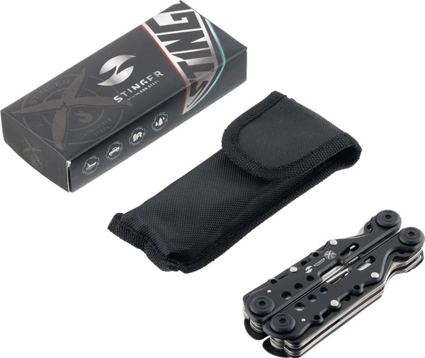 Изображение товара Мультитул STINGER MT-8230B (черный/серебристый)