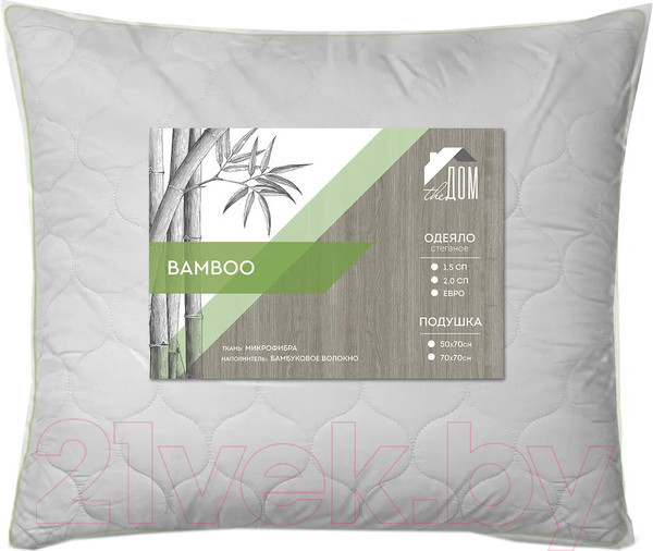 Изображение товара Подушка для сна The Дом Бамбук 70x70 П/217 / 271762 (белый)