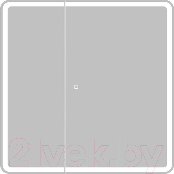 Изображение товара Шкаф с зеркалом для ванной BelBagno SPC-MAR-800/800-2A-LED-TCH