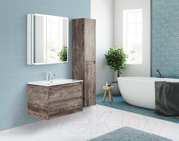 Изображение товара Шкаф с зеркалом для ванной BelBagno SPC-MAR-800/800-2A-LED-TCH