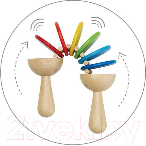 Изображение товара Музыкальная игрушка Plan Toys трещотка / 6413