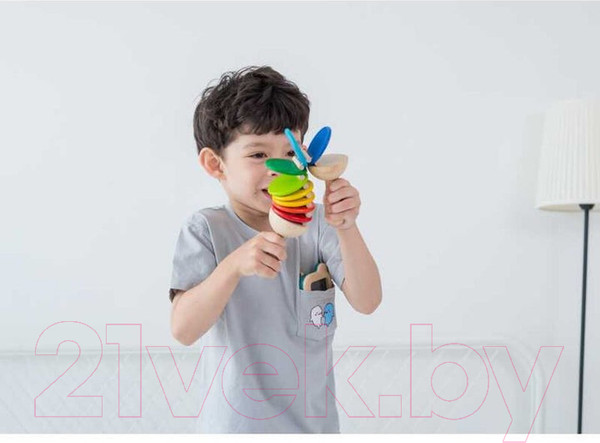 Изображение товара Музыкальная игрушка Plan Toys трещотка / 6413