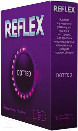 Изображение товара Презервативы reFLEX Dotted из натурального латекса в смазке №3
