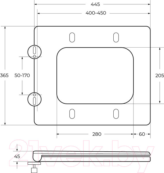 Изображение товара Сиденье для унитаза Cezares CZR-4823-SC
