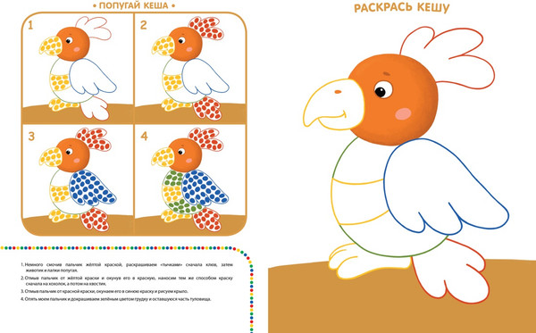 Изображение товара Развивающая книга Махаон Рисуем пальчиками 3-4 года, мягкая обложка (Земцова Ольга)