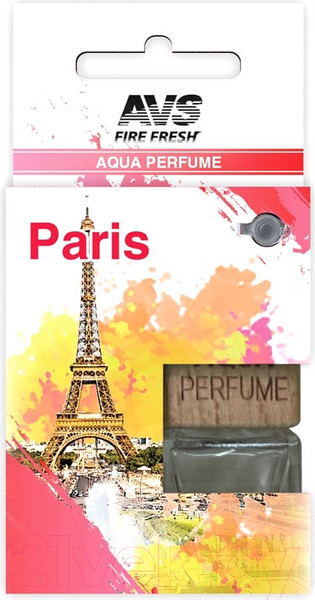 Изображение товара Ароматизатор автомобильный AVS Aqua Perfume France/Paris AQP-07 / A40482S (вода кензо)
