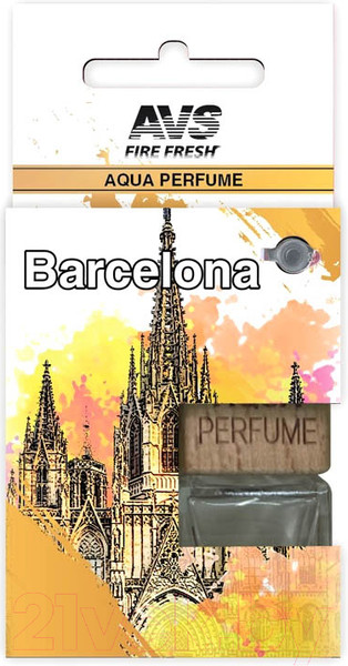 Изображение товара Ароматизатор автомобильный AVS Aqua Perfume Spain/Barcelona AQP-09 / A40484S (леди миллион)