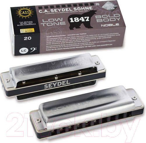 Изображение товара Губная гармошка Seydel Sohne 1847 Noble Low E / 16501LLE