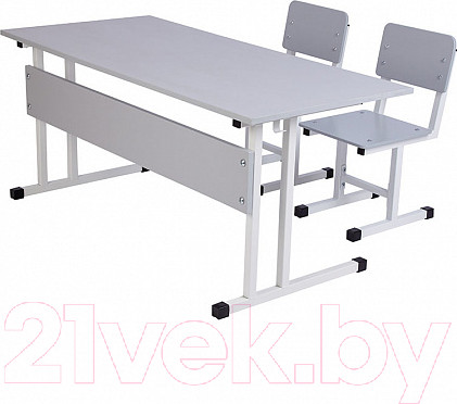 Изображение товара Стул детский Polini Kids City / 0002603.55 (S, белый/серый)
