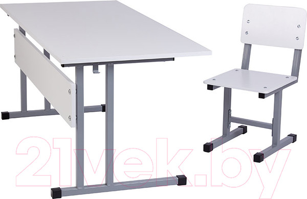 Изображение товара Стул детский Polini Kids City / 0002603.51 (S, серый/белый)
