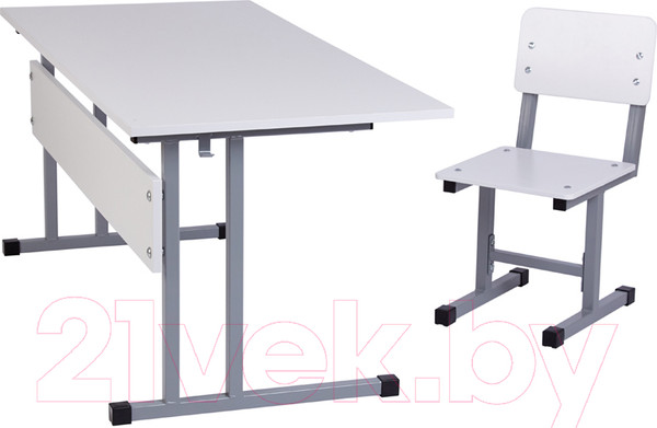 Изображение товара Стул детский Polini Kids City / 0002604.51 (S, серый/белый)