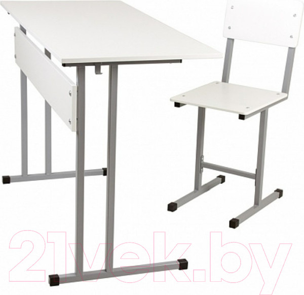Изображение товара Стул детский Polini Kids City / 0002611.51 (S, серый/белый)