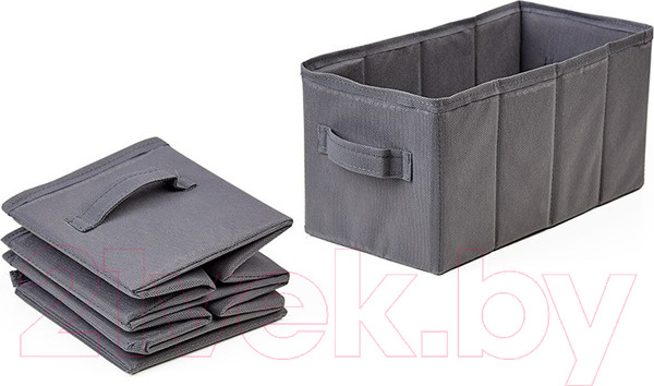 Изображение товара Кофр для хранения Polini Kids Polini Home 15x15x30 / 0002584-3 (серый)