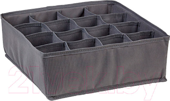 Изображение товара Кофр для хранения Polini Kids Polini Home 16 секций 32x32x10 / 0002585-3 (серый)