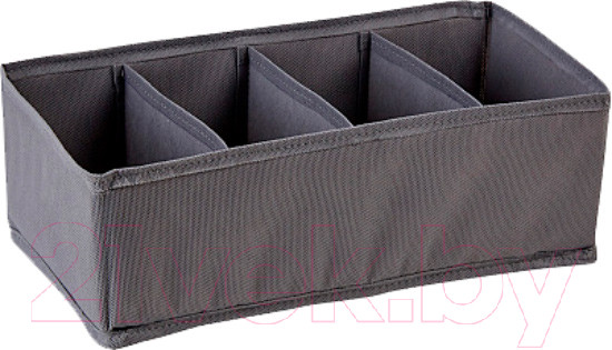 Изображение товара Кофр для хранения Polini Kids Polini Home 4 секции 32x16x10 / 0002588-3 (серый)