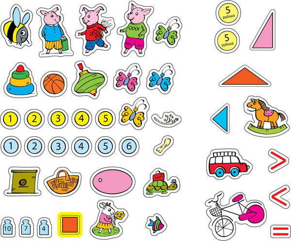 Изображение товара Развивающая книга Махаон Цифры и счет 4-5 лет, мягкая обложка (Земцова Ольга)