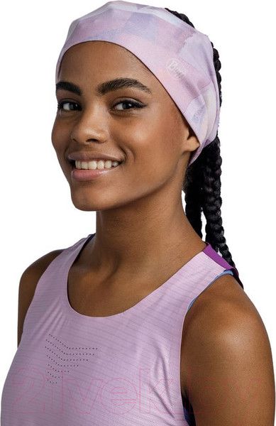 Изображение товара Повязка на голову Buff Coolnet UV+ Wide Headband Shane Orchid (131417.607.10.00)