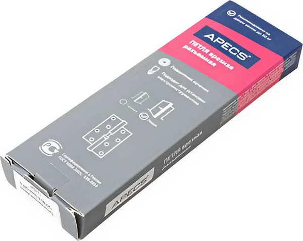 Изображение товара Петля дверная Apecs 120x80-B-Steel-BLM-L