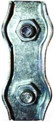 Изображение товара Зажим для каната ЕКТ 2мм Двойной / B007832 (4шт, оцинкованный)