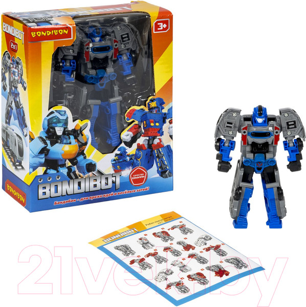 Изображение товара Робот-трансформер Bondibon Поезд метро / ВВ5820