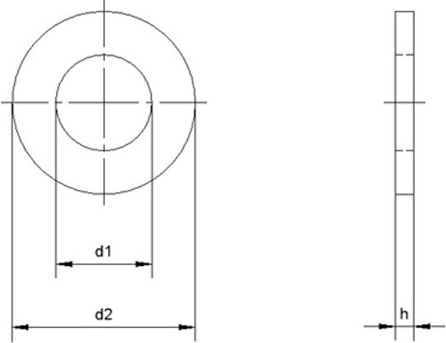 Изображение товара Шайба ЕКТ М8 DIN125A / B007858 (10шт, нержавеющая сталь)