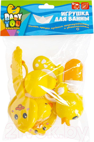 Изображение товара Набор игрушек для ванной Bondibon Baby You Веселые утята / ВВ5861