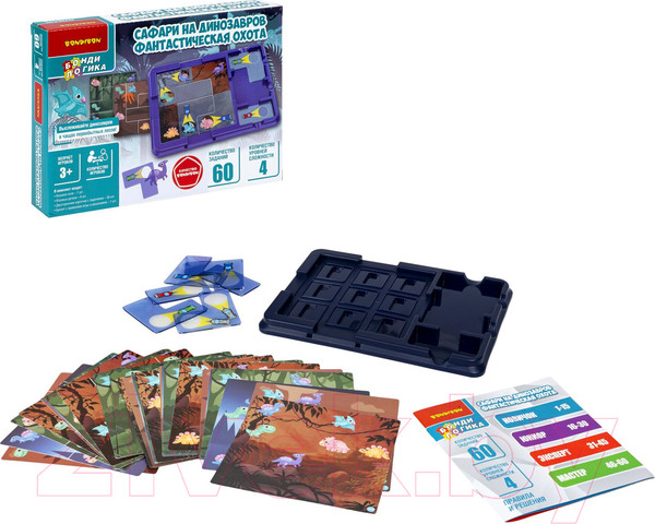 Изображение товара Развивающая игра Bondibon Сафари на динозавров. Фантастическая охота / ВВ5833