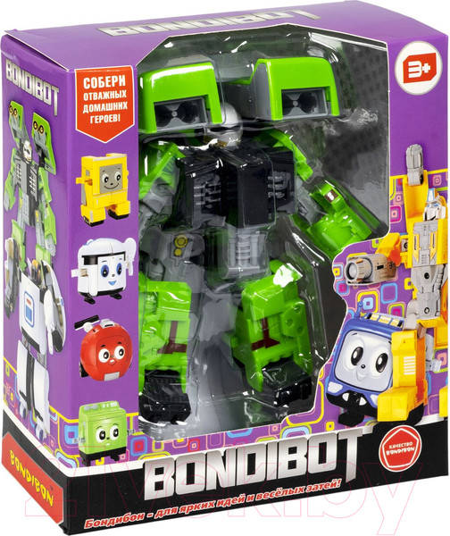 Изображение товара Робот-трансформер Bondibon Стиральная машинка / ВВ5829 (зеленый)